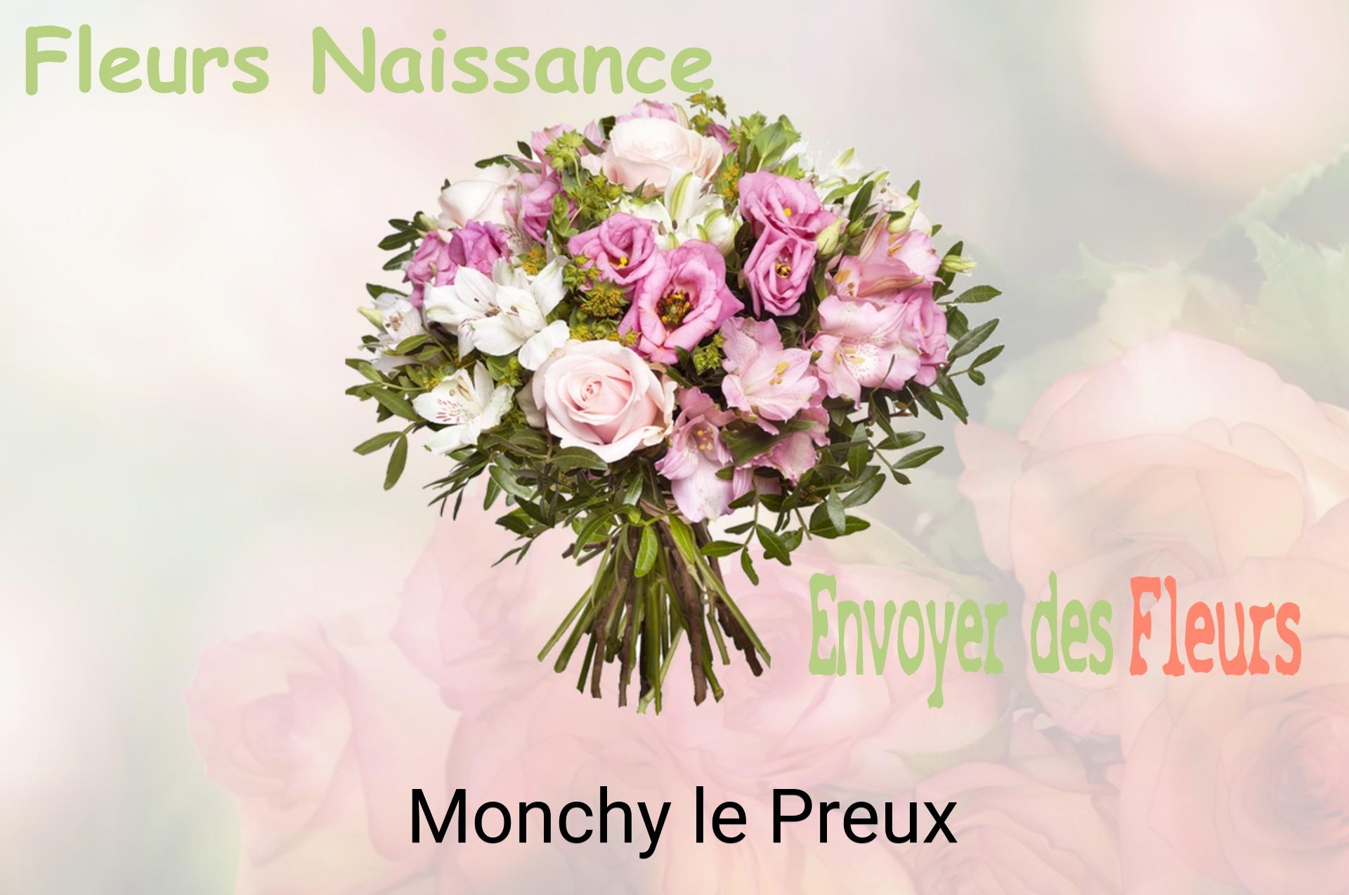 Bouquet de fleurs de naissance livré à Monchy-le-Preux